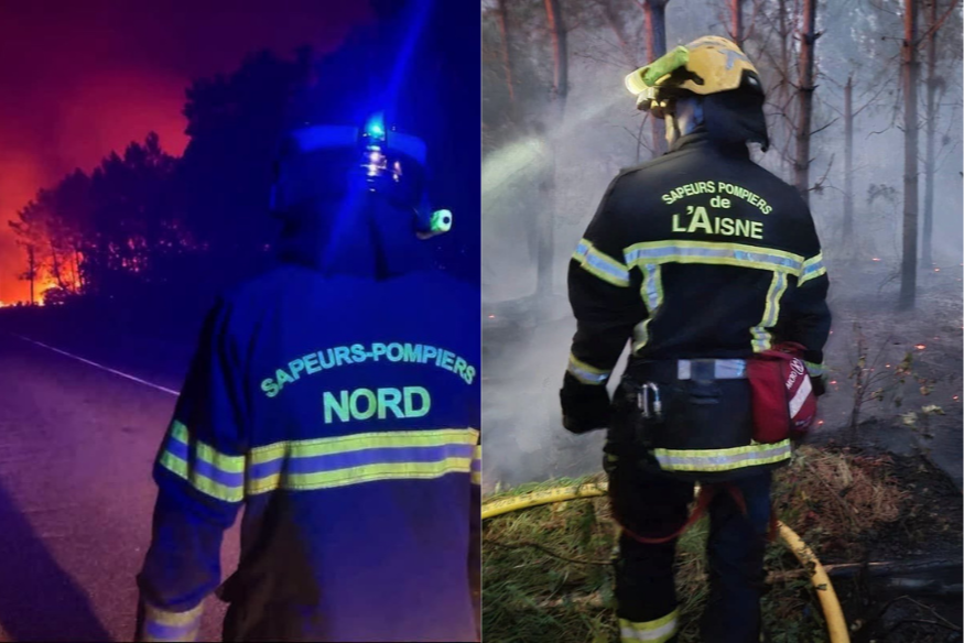 Hauts-de-France : 338 pompiers de la région envoyés en renfort contre les feux de forêt.